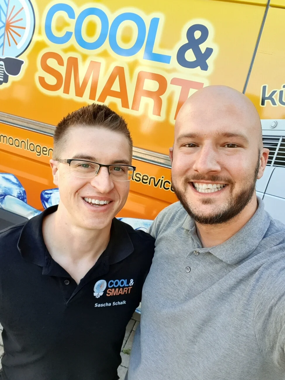 Sascha Schalk von Cool & Smart GmbH und Dominik Odermatt Alpha Handwerk